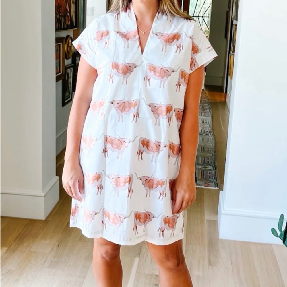 Nancy Longhorn Printed Dress